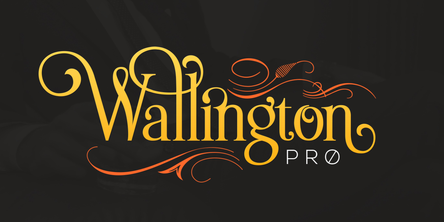 Przykład czcionki Wallington Pro